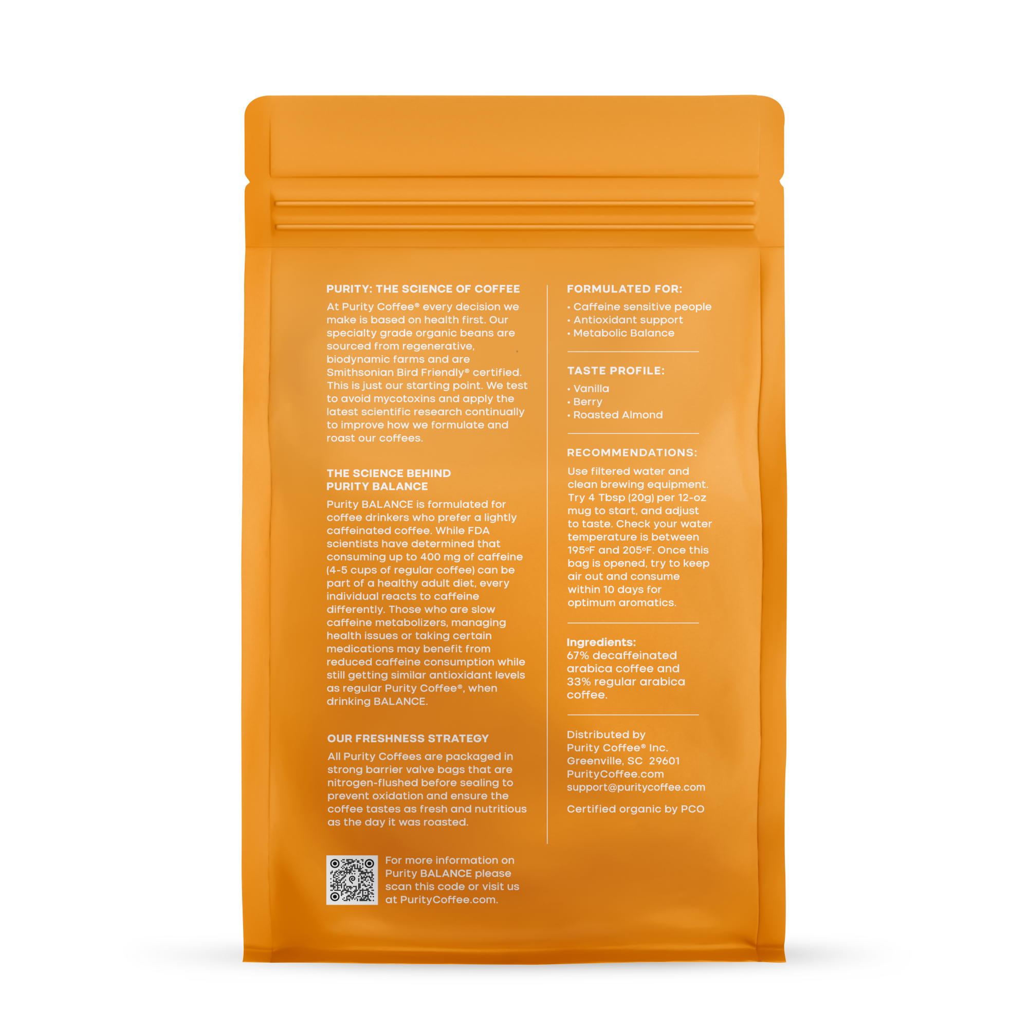 Wholesale - BALANCE: ²/₃ Decaf *Ground* Coffee 12oz 6pk