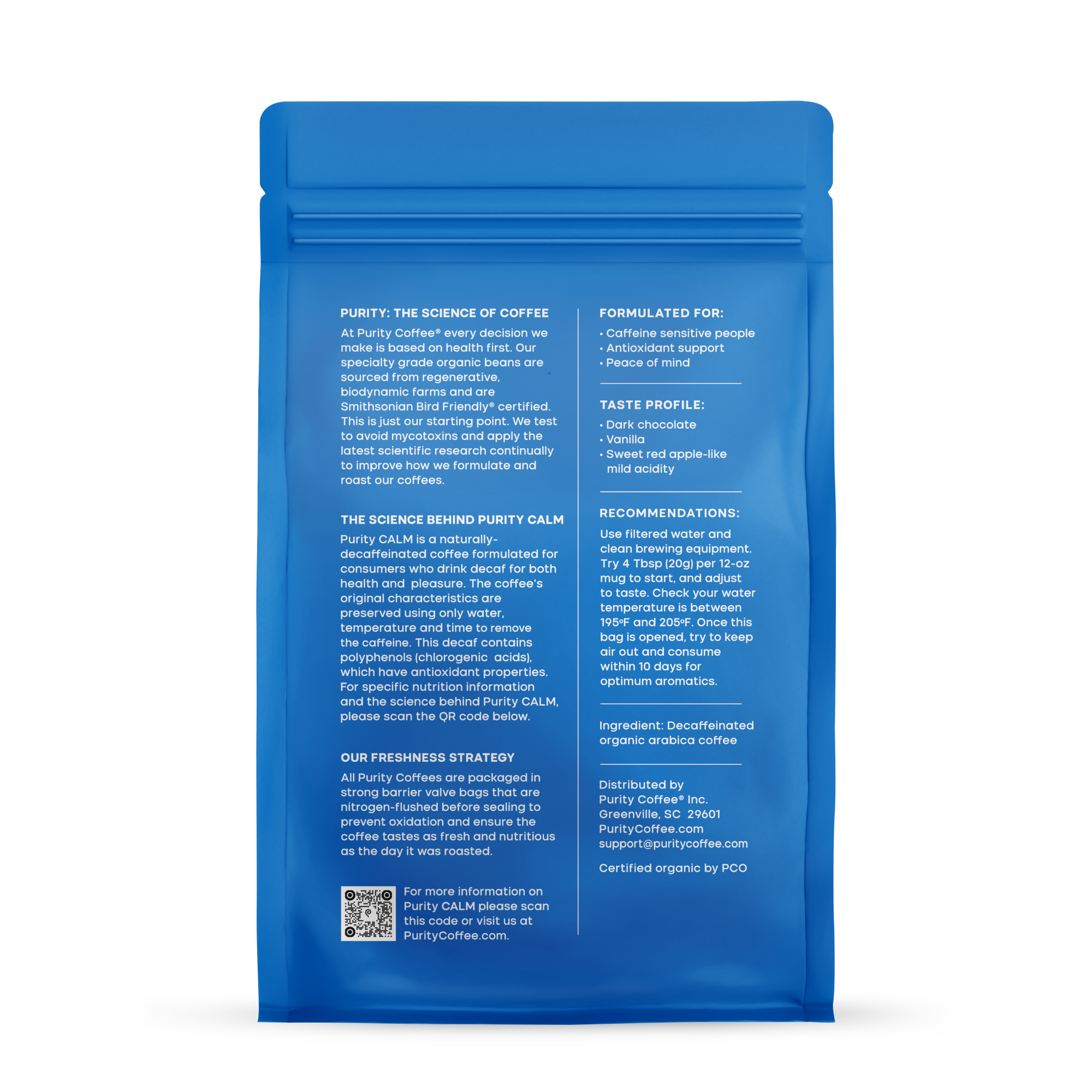 Wholesale - CALM: Decaf *Ground* Coffee 12oz 6pk